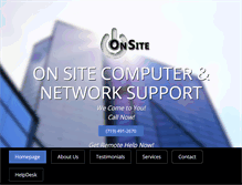 Tablet Screenshot of onsitecansupport.com